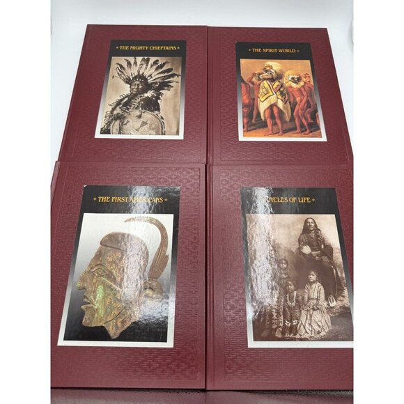 Time Life American Indians 4 Book Lot The Mighty Chieftains Spirit World Cycles - Picture 2 of 8